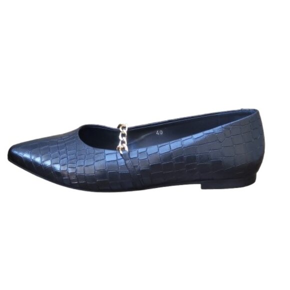Calla | Flats | Black | Size EU40 (US9.5) - Picture 1 of 8